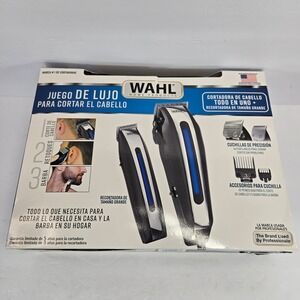 Wahl Home Products Luxury Hair Cutting Kit Corded Clipper Trimmer Accessories